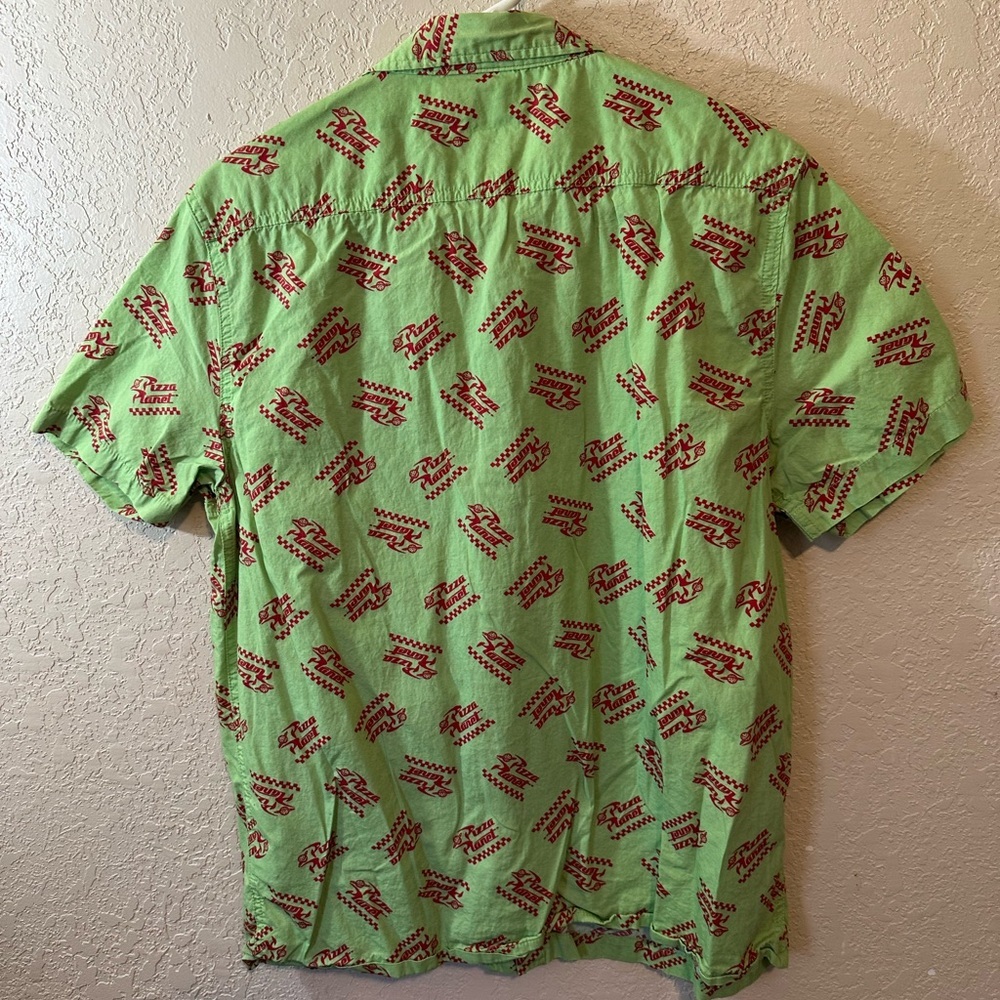 NWOT Disney Toy Story Pizza Planet Graphic Button Up Collared Tee Shirt - Picture 3 of 3
